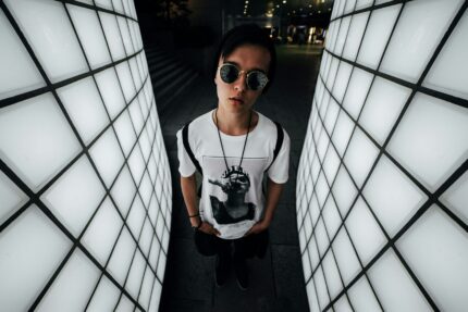 StreetEdge Graphic Tee – Black & White Print