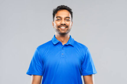 UrbanFlex Cotton Crew Neck T-Shirt – Navy Blue