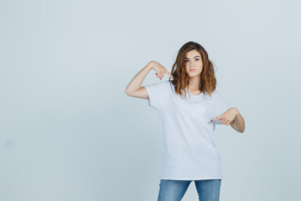 ChicVibe Oversized Boyfriend Tee – White